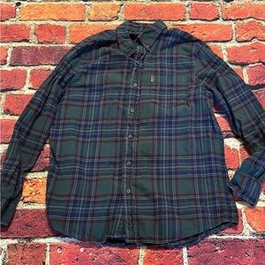 Preowned Chaps Men Button Down Flannel Size M Chest 22” Item #PHK6790